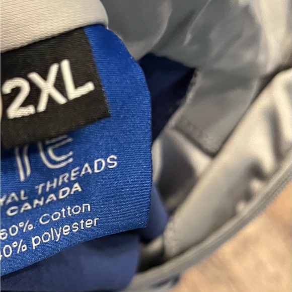 Royal Threads Canada Mens 2XL Track Suit JACKET Warmups Full Zip Blue/Gray - Picture 5 of 5